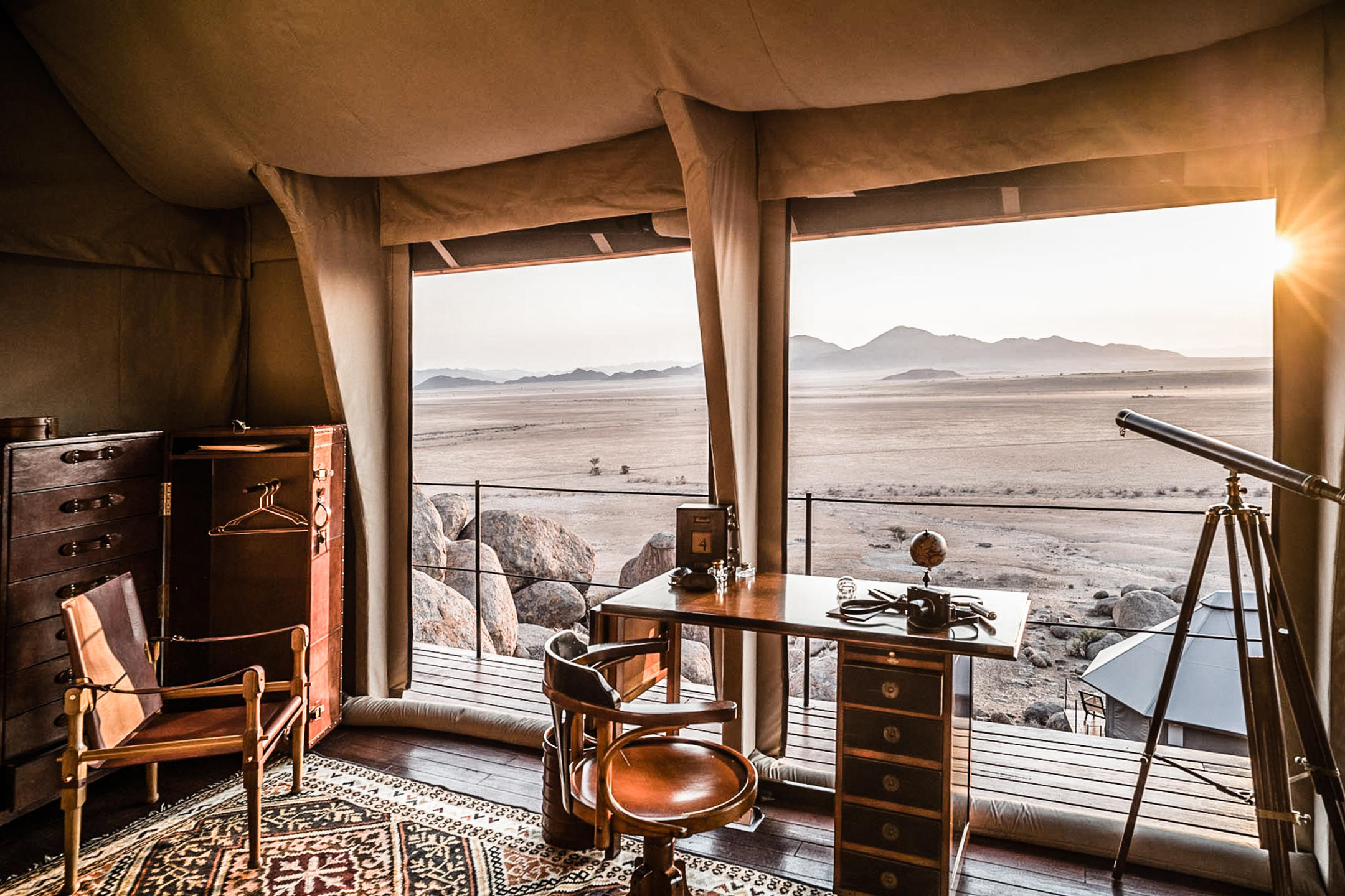Interior detail at the Sossusvlei property
