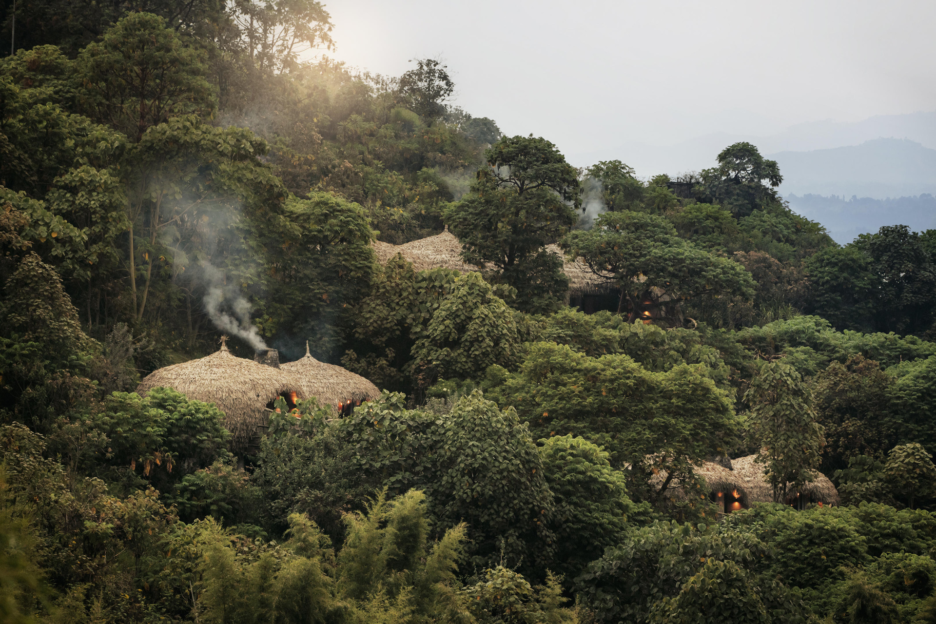 Wilderness Bisate lodge in Rwanda near Volcanoes National Park