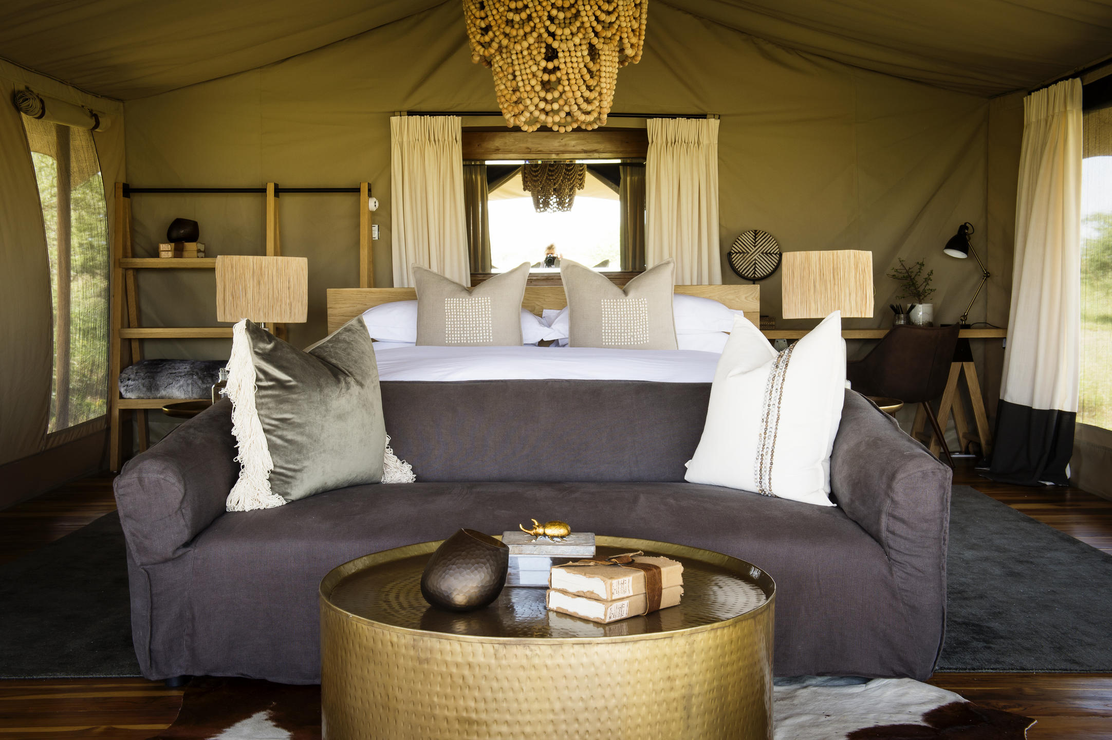 Interior at Siringit Serengeti Camp