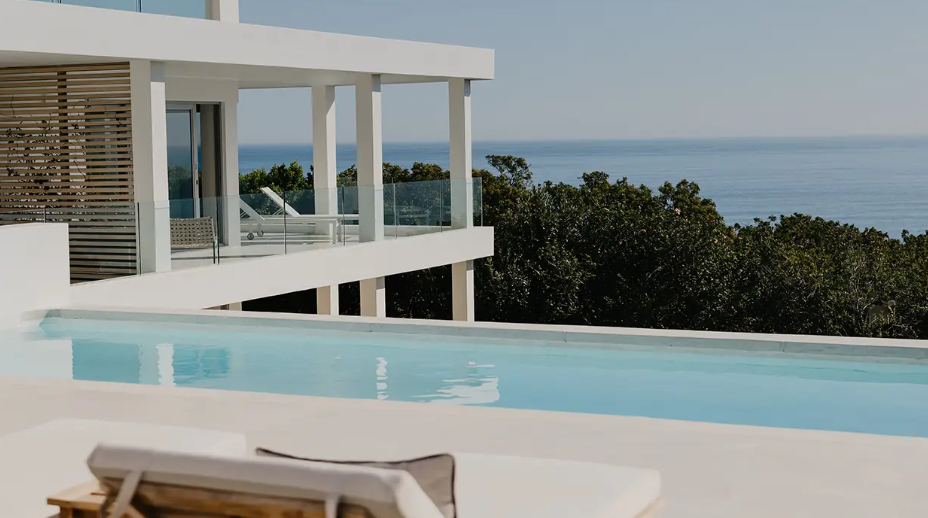 Pool terrace at The Aven in Cape Town
