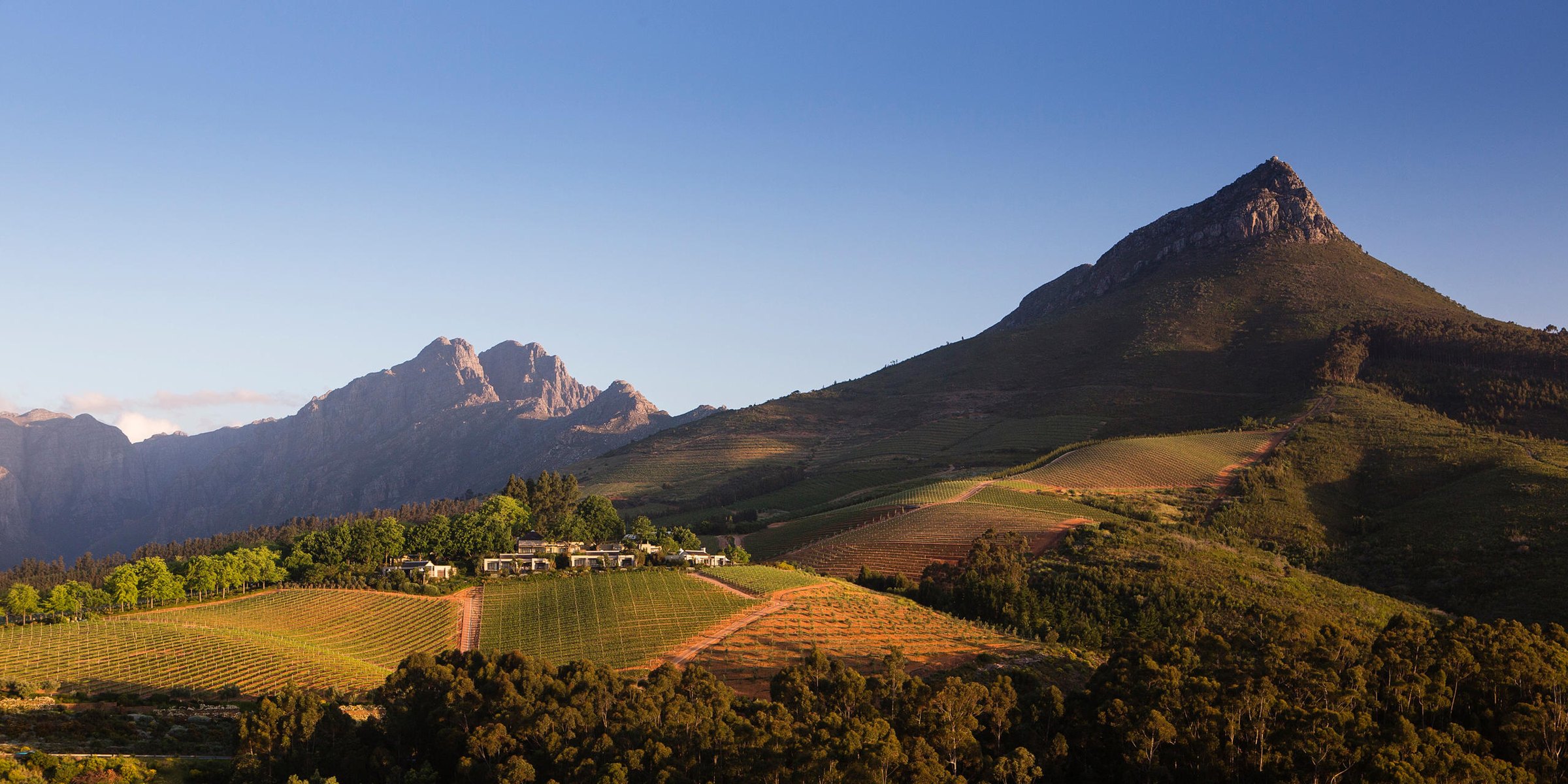 Franschhoek or Winelands luxury estate in South Africa