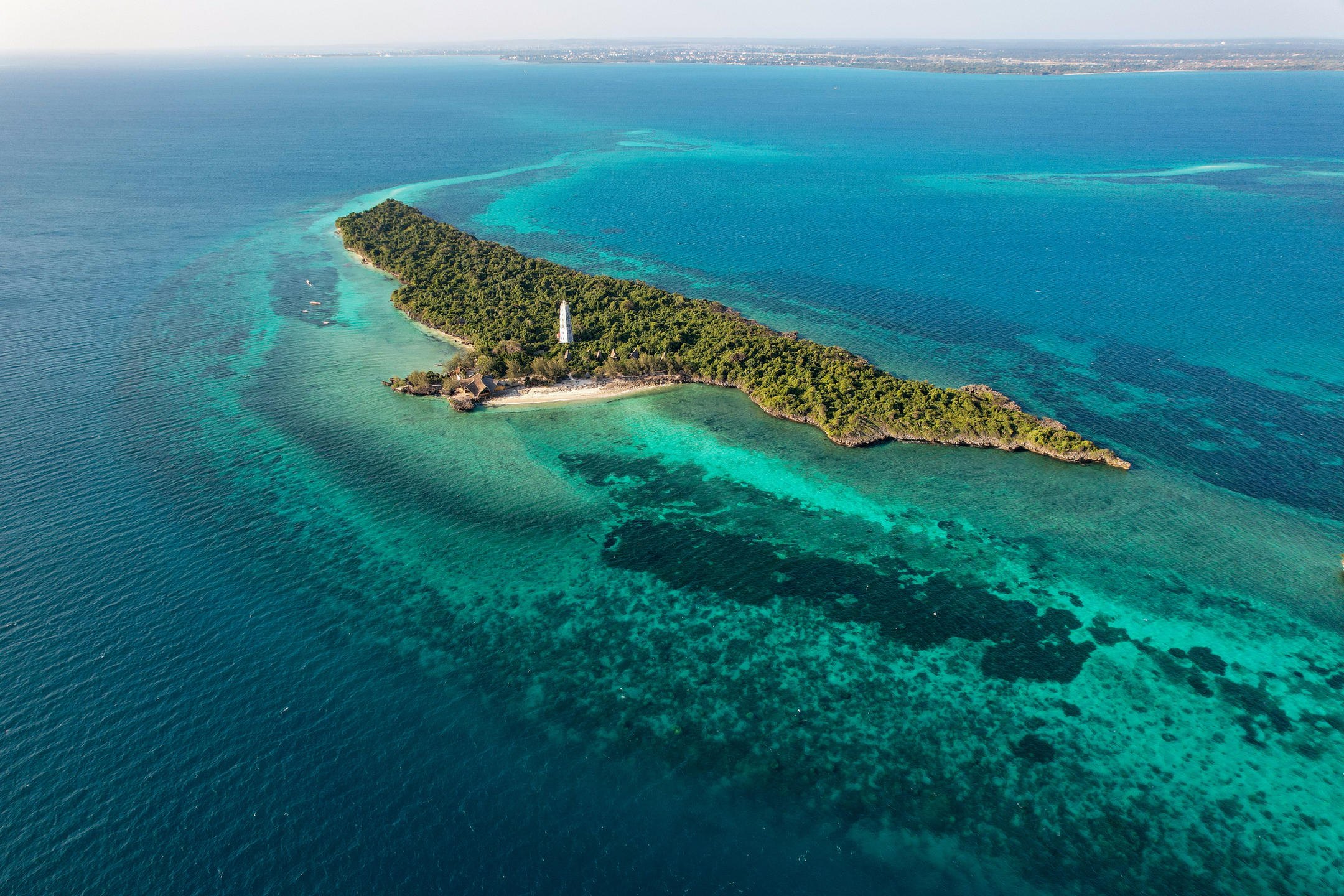 Quiet luxury coastal scene in Zanzibar