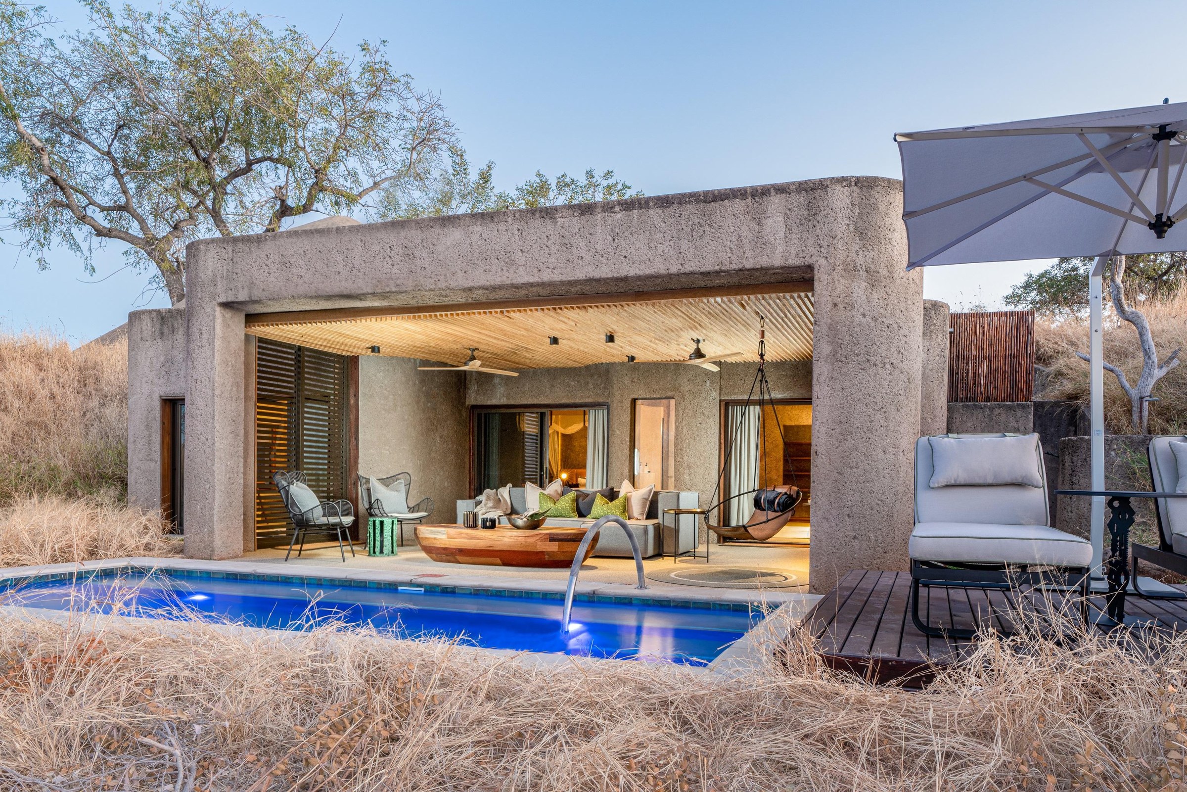 Quiet luxury travel setting with privacy and emotional ease